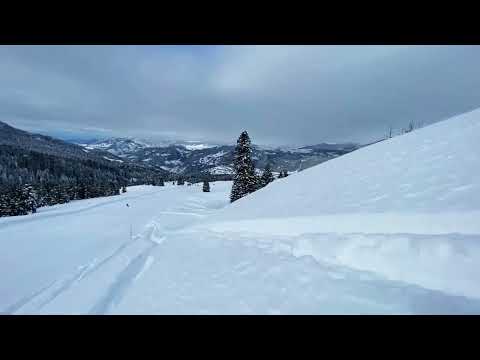 Amazing Goderdzi, 1st slope, Jan.2022 გოდერძის 1 ტრასა საოცარი ხედებით!