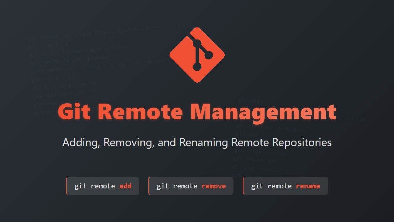Git Remote Management: Add, Remove & Rename Remote Repositories Explained!