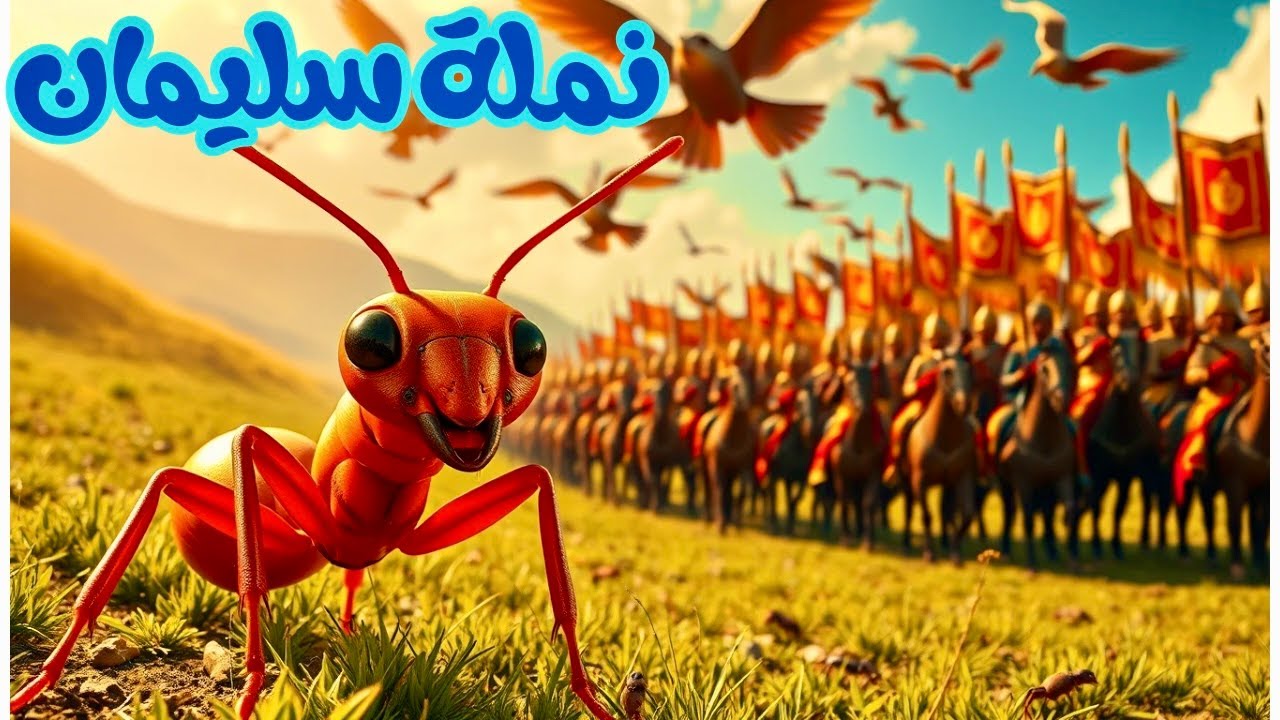 قصة نملة سليمان للأطفال كاملة | قصص القرآن | سورة النمل | كرتون إسلامي للأطفال مع الدروس المستفادة