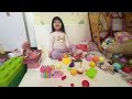 お父さんと日本語でおままごと🌸さくら通信🌸2024年1月23日🌸日泰ハーフ3歳1ヶ月