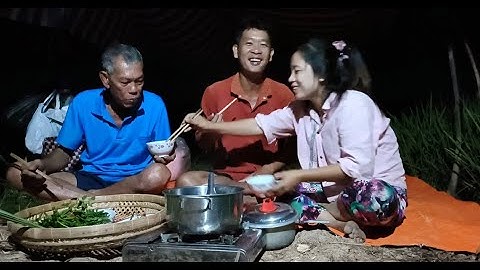 Vợ mình bữa nay tiếp tục trải nghiệm cắm câu cùng với hai cha con mình