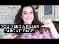 You NEED a KILLER "About" Page! | How To Tell Your Story Online