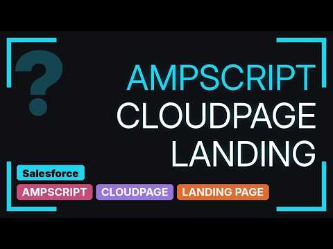 Salesforce: Dynamic AMPscript content on landing page