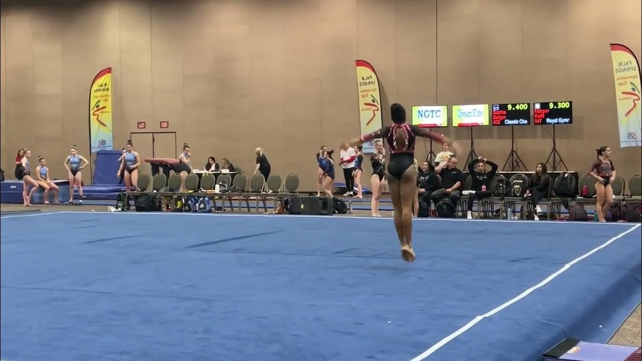 Jada Yapp Level 10 Floor Routine, Palm Springs Gymnastics Cup YouTube