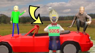 Granny Vs Grandpa Vs Ice Scream Car - funny horror Animation - Granny Funny animation