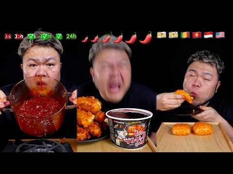 Best of Suzaki_cook Spicy food challenge ASMR [chewing sounds short video compilation]