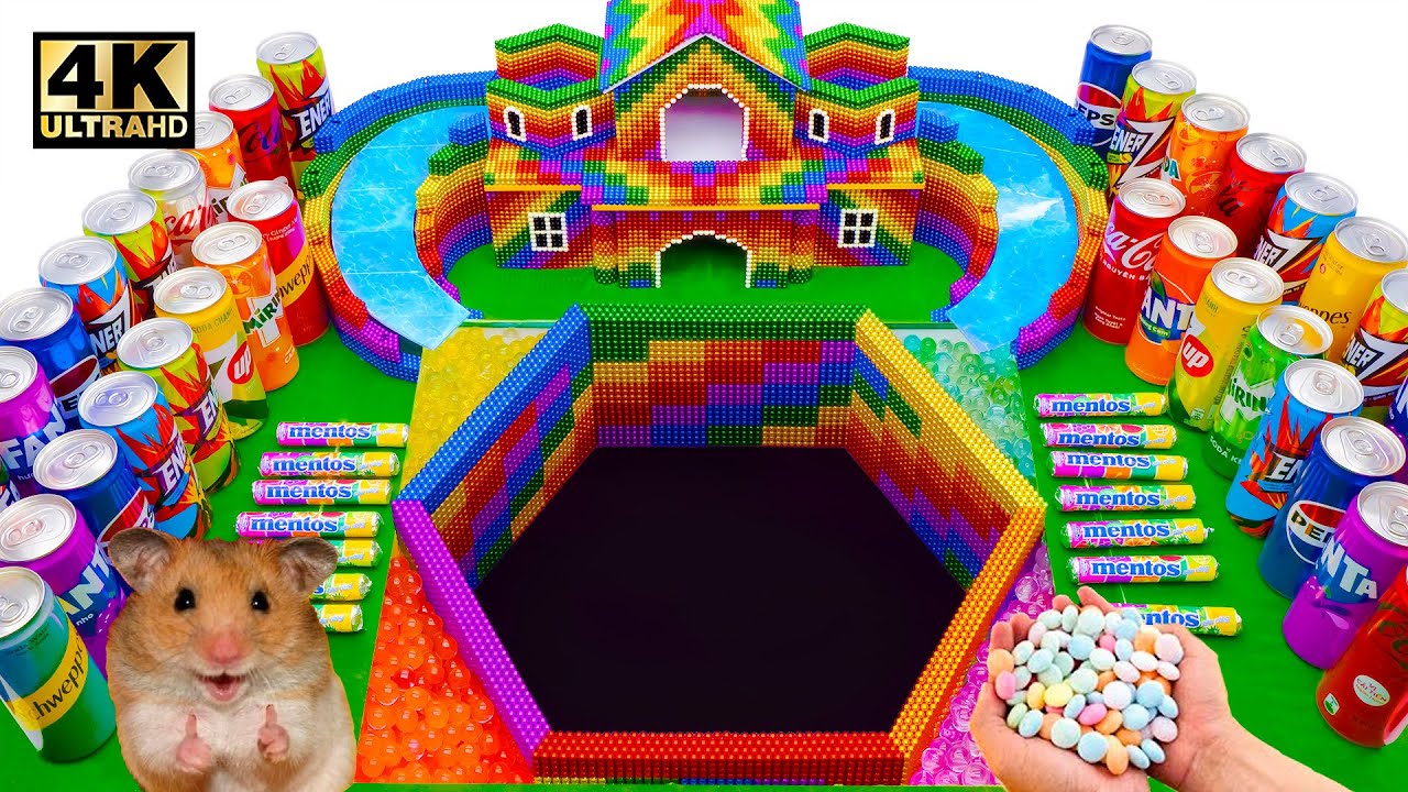 Hexagonal Hole vs 1,000 Mentos: Ultimate Soda Eruption