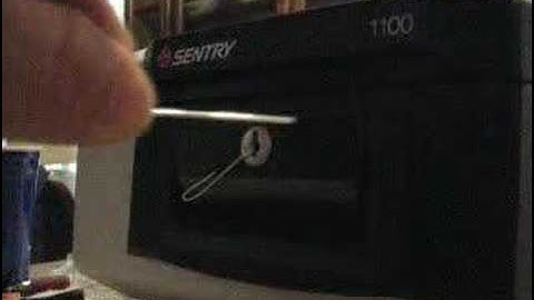 Sentry 1100 with a paperclip