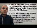 IT with Varun Vohra - ITGC - Information Security - Vulnerability Management - SQL Database (Promo)