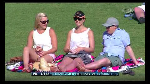 Yvonne Sampson - Ch9 sports presenter. Live at NSO...