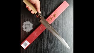 Sashimi Knife Japanese knife Jikko Blade Josaku Series Shirogami | 堺堺實光 柳刃 刺身包丁 上作 白紙一