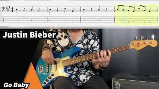Download Lagu Justin Bieber - Go Baby (bass cover tabs) #basscover #justinbieber MP3