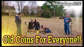 CRAZY Coins FOUND Metal Detecting 1700’s Farm Land! BIG Silver & Coin SPILL