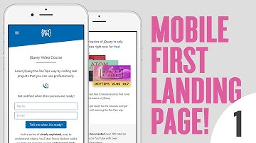Design & Code a Mobile First Landing Page! (1/4)