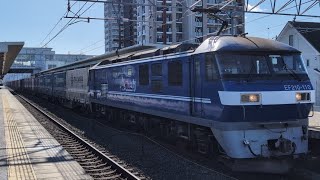 3075ﾚ EF210-110号機牽引貨物列車(下り)相見駅通過