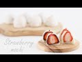 SUB) 예쁘고 맛있는 딸기모찌만들기 / 딸기찹쌀떡만들기 / 전자렌지반죽 / Strawberry Mochi(sticky rice cake) Recipe