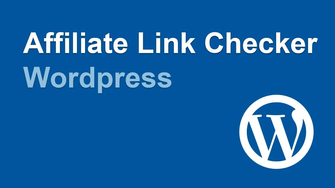 Affiliate Link Checker - Wordpress Plugin - YouTube