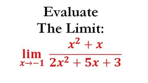 Evaluating Limits by Factoring (Calculus) - Worked Example #2