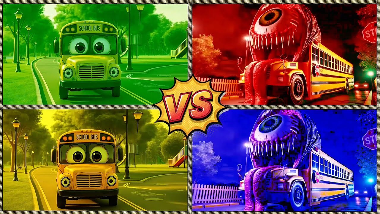 💀😱SCHOOL BUS MONSTER 🎶COFFIN DANCE SONG