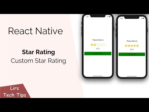 React Native: Star Rating (Custom Star Rating)
