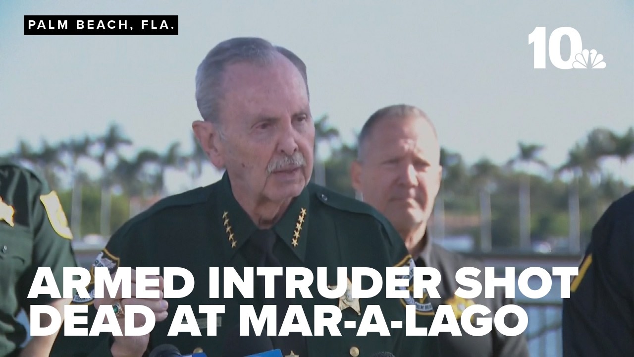 Armed man shot and killed after entering secure perimeter at Trump's Mar-a-Lago