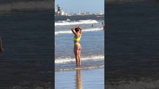 🇦🇷 Mar Del Plata Beach A Windy Day