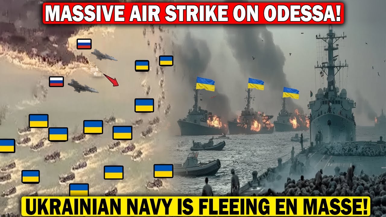 ODESSA IN FLAMES as Zelensky Pushes to "Withdraw"—Surprise Strike HITS Ukraine's Navy in Black Sea