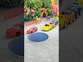 Videsi cartoon gadi pushing yellow orange black and cartoon bus car in #jcbtoy #jcb#jcbjcb #jcbvideo