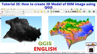 How to create 3D Model of DEM image using QGIS