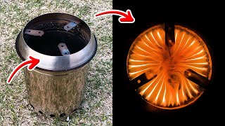Homemade Wood Gas Burning Stove Like Solo Stove for Camping - Secondary Combustion Part-2