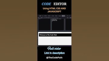 CREATE a Code Editor with Live Preview in MINUTES! #webdevelopment #javascript #coding #shorts #js
