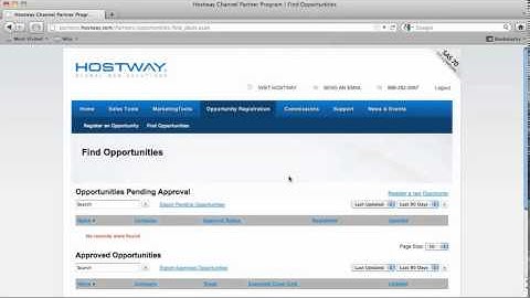 Hostway Partner Portal Demo