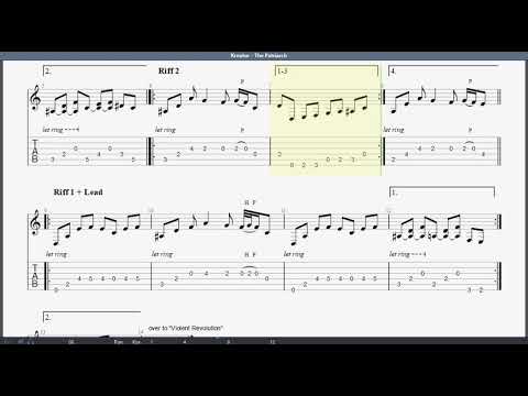 Kreator   The Patriarch GUITAR 1 TAB