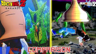 Dbz Kakarot Vs Dbxv2 - When Android 17 & 18 Absorbed By Cell Comparison Animated