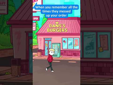 I Walk to Burger King (Funny Animation) #shorts