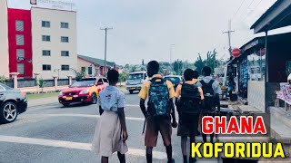 AFRICA - GHANA ,Koforidua Downtown 2023, walking tour || Stroll in 4K