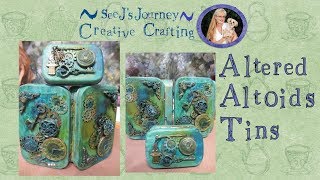 Altered Altoids Tins  Using Tim Holtz Alcohol Inks