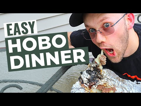 How to Make Hobo (Foil) Dinners Over a Campfire. Easy Camping Meal.