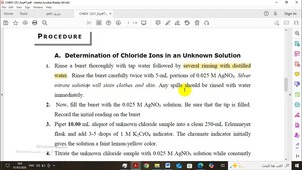 General Chemistry laboratory / Exp.9
