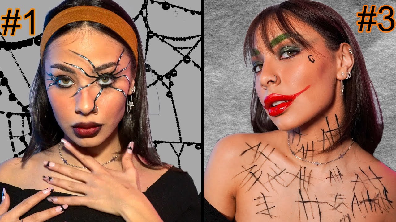 Halloween Makeup // 3 Idei Simple si Rapide👻