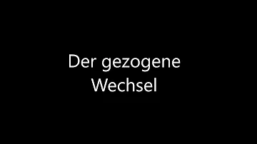 Wie wird ein Wechsel unterschrieben?