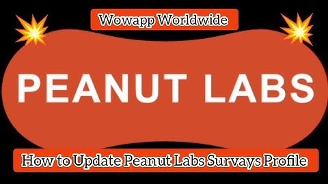 How to Update Peanut Labs Survays Profile | Wowapp Survey Offer | Update Profile for New Survey
