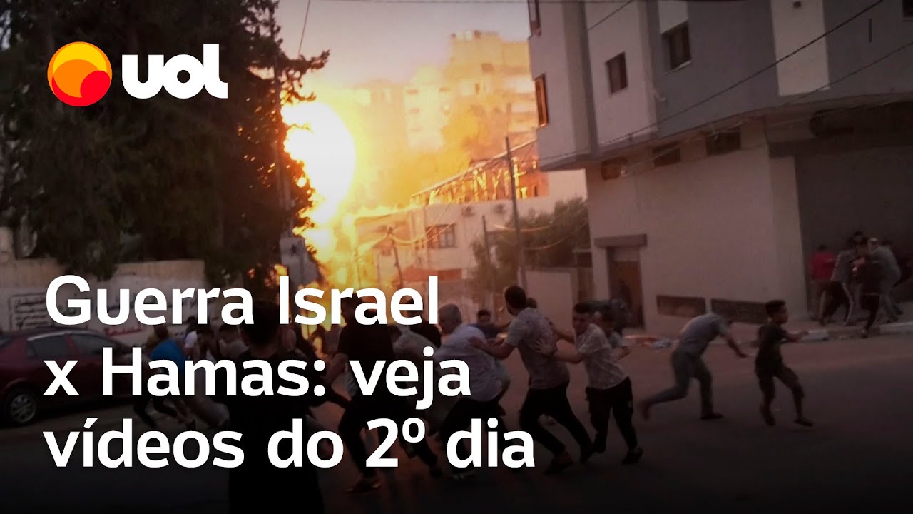 Guerra Israel x Hamas: veja os principais vídeos do 2º dia de confronto