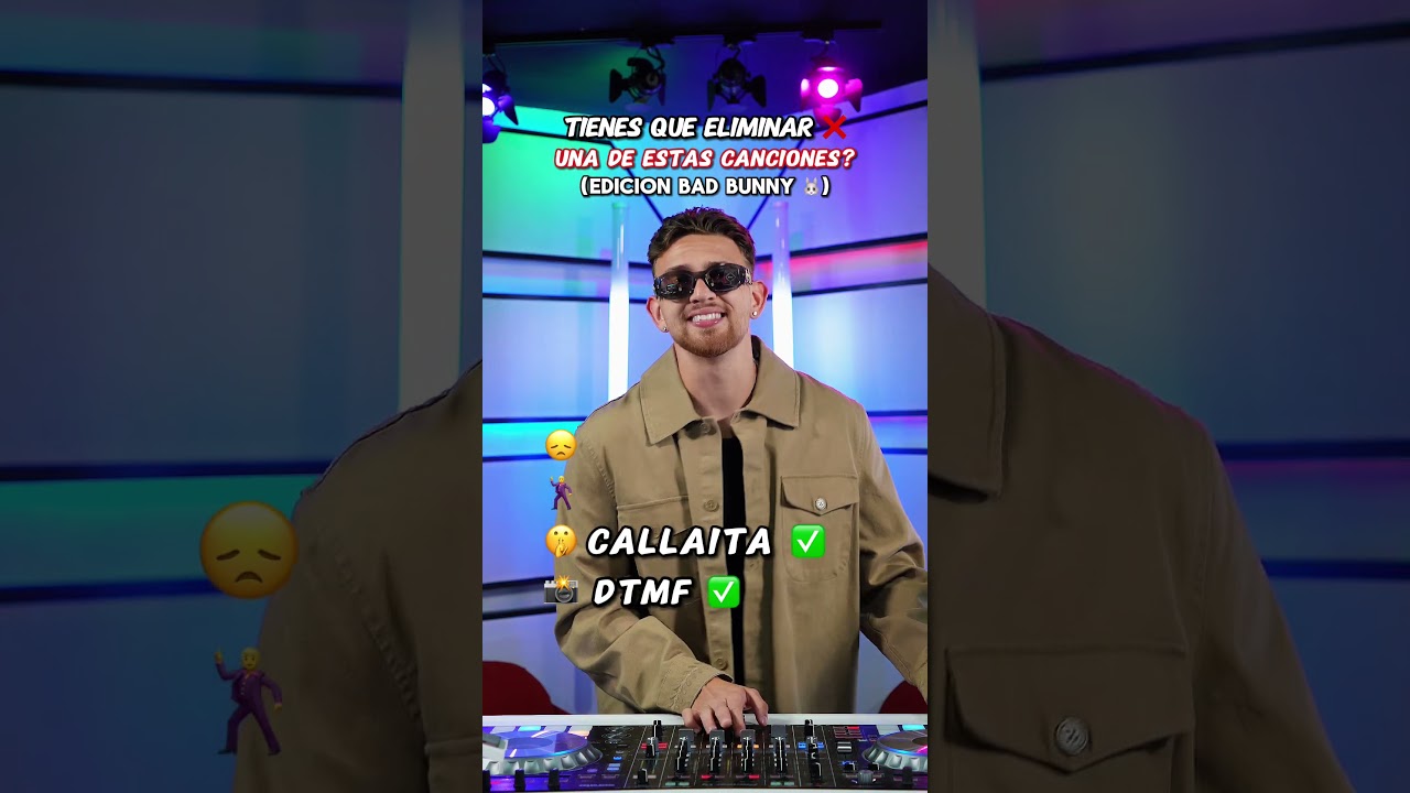 Tienes que eliminar UNA de estas 4 de Bad Bunny decisión difícil 😮‍💨🔥Coméntalo ⬇️ #badbunny #dj