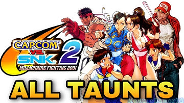 CAPCOM VS SNK 2- ALL TAUNTS (PS2)