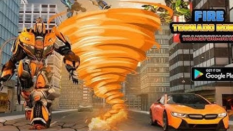 Tornado Robot Car Transform | Hurricane Robot Game | Chari Games