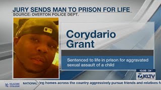 Jury sends Overton man to prison for live for aggravated sexual assault of a child
