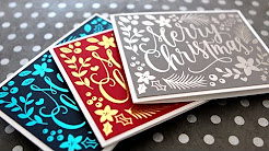 DIY Foil & Full Color Printables - Hand Painted Christmas Card, DIY Penguin Christmas Cards with Free Printable Penguins, CHRISTMAS CARDS, Santa Faces, how to diy, make your own cards - printable download, How to Print Half Fold Greeting Cards at Home