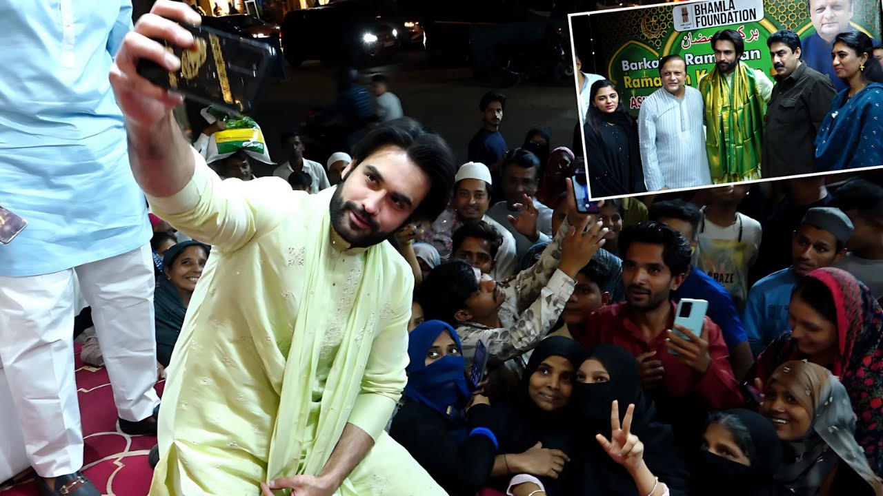 Vivian Dsena,Saqib Saleem,Taha Shah Badussha At Bhamla Foundation For Ramadan Celebration