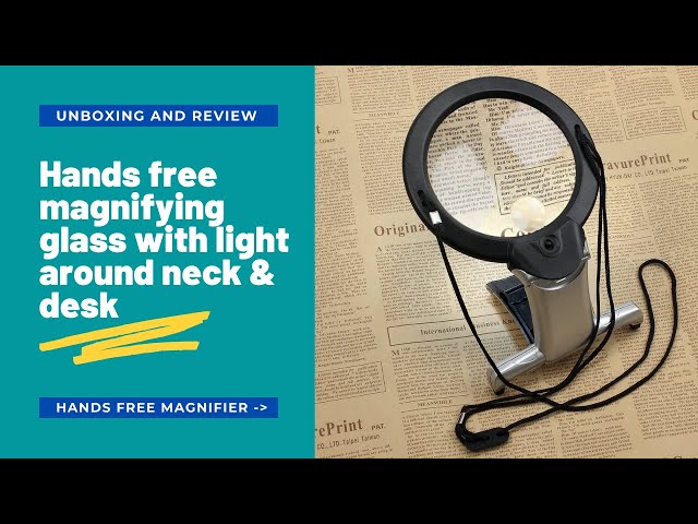 magnifying glass with light stand For Flawless Viewing And Reading